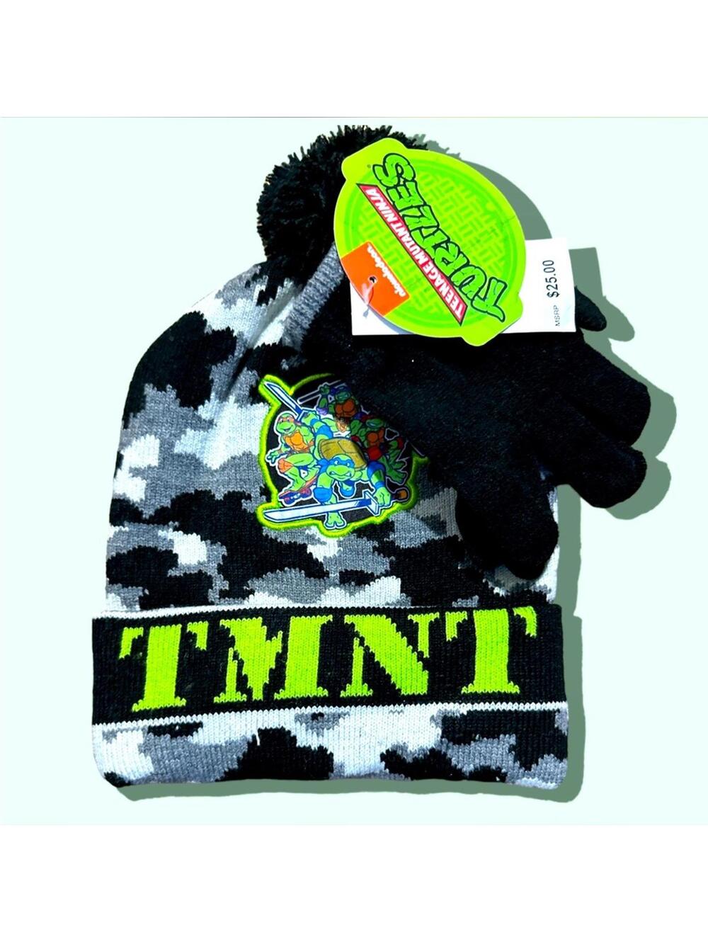 Nickelodeon Teenage Mutant Ninja Turtles “TMNT” Stocking Hat & Glove Set